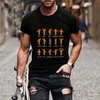 Summer Shirt Algebra Math Dance Print Luminous Men Causal O Neck Basic T Shirt Male High Quality Classical Man Tops Tees 220613