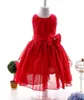 Girl's Dresses Big Girls Chiffon Dress 2022 Summer Sleeveless Irregular Elegant Princess Party 2-12 Years Kids ClothesGirl's