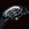 DESIGN BLACK Case Man Watch 1884 Bracelet en caoutchouc VK Mouvement à quartz Montres militaires Chronographe multifonctionnel Grand cadran Sport 256f