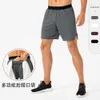 LU24 MEN039S Summer Sports Shorts Quick Drying Elastic Running Training Underwear Pants Loose Casual Fitness Capris Workout BE7947325