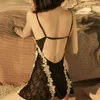 Sexy Sexy Rowear New Style Fun Pajama Sexy Sext Backless Temptation Женская пижама ночная рубашка юбка подвески 7460 220525