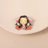 Kamado Nezuko Emaille Pins Benutzerdefinierte Anime Mädchen Broschen Revers Abzeichen Cartoon TV Serie Charakter Schmuck Geschenk für Fans Freunde8576552