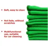 Car Sponge 10Pcs Green Microfiber Cleaning Auto Detailing Soft Cloths Wash Towel Duster High Quality Durable Washing AccessoriesCar