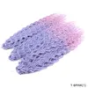 Peli arricciatura onda d'acqua torsione color crochet peli naturali estensioni di capelli sintetici per donne