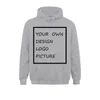 Diy je eigen foto ontwerpt tekst print hoodies dames heren heren hoodie eu maat lange mouw camisa 220722