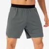 lu24 Men039s Sommer-Sport-Shorts, schnell trocknend, elastisch, für Laufen, Training, Unterwäsche, Hosen, lockere Freizeit, Fitness, Capris, Workout, Be7947325