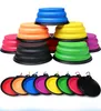 Travel Collapsible Pet Dog Cat Feeding Bowl Water Dish Feeder Silicone Foldable 12 Colors To Choose