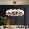 Moderne LED woonkamer kroonluchter lampen goud ronde / ovale eetkamer home decor hang licht luxe indoor design hanglamp
