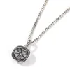 Mens Hip Hop Collier Jewlery Rose Gemstone Pendentif Colliers Argent Iced Out Pendentif