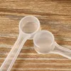 1000Pcs/Lot Long handle 1.5ML Plastic Spoon 0.5 Gram Measuring Scoop Wholesale LX4965