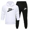 Mens tracksuit set två bit män sportkläder mode märke jogging kostym 2022 höst vinter brev tryck man outfits gym kläder