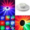 5W USB RGB Sound Activated Rotating Disco Lights LED Party Stage Lamp Portable Sound Activated Sunflower DJ Stage Dancing Nightclub Light