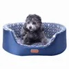 Cały sezon Pet Dog Bed Odłączona szczeniak Cat Star Paw Wygodna sofa Sofa Mata Coral Polar dla małych średnich dużych psów Y200330