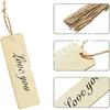 10 pçs / conjunto Madeira inacabado Fatia DIY artesanato Bookmark Roupa de vestuário Tag Gift Bags Pendurado Label Decor