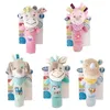 Baby Animal Hand Bell Rattle Soft Rattle Toy born Rattle Mobiles Baby Toys Cute Plush Bebe Toys 012 Months christmas gift 220531