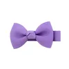 Solid Color Grosgrain Ribbon Bowknot Toddler Hair Clips Handmade Bows Baby Girls Barrettes Bangs Hairpins Photo Props