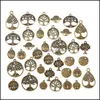Charms sieraden bevindingen Componenten 36 %/Lot Mix van het leven metalen zinklegering fit hanger voor doe -het -zelf kettingarmband maken bevindingen