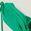 Kvällspåsar kvinnors axel messenger väska mocka randgrön mode dragsko små plånböcker och handväskor lyxdesigner tote