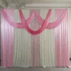 Dekoracja imprezy 3MX3M Design Scena Wedding Tacdrop ​​Curtain z Swags Birthday270K287P8195141