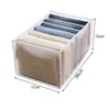 Organisateur de tiroir en tissu lavable pour garde-robe de vêtements - Armoire pliable à 7 grilles