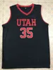 XFLSP 35 Kyle Kuzma Utah College Basketball Jerseys Embroidery Stitchedパーソナライズカスタム任意のサイズと名前