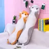 507090110130cm lindo suave largo gato almohada peluche juguetes oficina siesta hogar comodidad cojín decoración regalo muñeca niño 220707