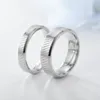 Stainless Steel Rings Line Grain Band Ring for Women Men Couple Fine Fashion Jewelry Gift Will and Sandy