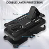 Cinto de Cinto Resistente Clipe Rugged Armor à prova de choque para OnePlus Nord N200 5G Dupla camada Proteção Built-in Kickstand Capa traseira