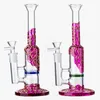 Heady Glass Hookahs Tubos de água reto BEECOB PERC PERC Rig Rig Rig Rig Moda New Dab Rigs 14mm Joint 9 polegadas Vidro Bongs WP533