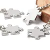 Collane con ciondolo Collana Set per la famiglia Interlocking Jigsaw Puzzle Amicizia Gioielli BFF Amici Girocolli 4 Pendenti