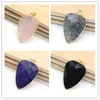 Pendant Necklaces Natural Stone Crystal Quartz Lapis Lazuli Labradorite Agates Water Drop Faceted For Gift JewelryPendant