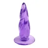 Gelé färg rumpa plug silikon anal sexiga leksaker för män kvinnor vuxna produkter anus ingen vibrator prostata massager