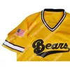 Xflsp GlnC202 3 Kelly Leak Bad News Bears Gold 1978 Ir a Japón Camiseta de béisbol 12 Tanner Boyle para hombres, mujeres, jóvenes, doble costura S-4XL