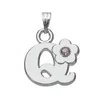 Fashion Initial Letter Charms A-z Metal Silver Plated Crystal Initial Charm Pendant for Bracelet Diy Making Jewelry