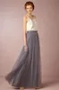 2022 Gonne di estate Gonna lunga Prom Dress Dress 3 strati Tulle con 1 fodera grigio, Royal Blue, Borgogna, Champagne, Bianco, Avorio, Marina scura, Cacciatore, Giallo, Acqua Melone, Lavanda, Nero