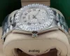 2022 Hot Luxury Fashion 43mm Large Diamond Star Roman Literal Watw Date Week Design Moda Qualidade