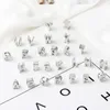 جديد شهير عالي الجودة 925 Sterling Silver Snake Bone Chain DIY English Alphabet A-Z Crystal Charm Beads for Pandora Bracelet Jewelry Original