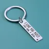 Lovers Keychain Man Creative Key Chain Letter I Love You More The End I Win Woman Silver Color