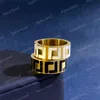Luxury Diseñadores Ring Ring Mens Joya Diseñador Anillos de oro Ingestions para mujeres Letras de anillo de amor F Ringe para mujeres de alta calidad con caja