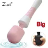 Nxy vibratorer kraftfull magisk trollstav för kvinnor enorm av vibrator kvinnlig g spot clitoris massage sex leksaker kvinna vuxen produkt 220418