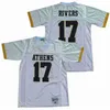 C202 Men High School 17 Philip Rivers Football St Michael Catholic Jersey All Stitching Team Away White Breathable Pure Cotton Top Quality