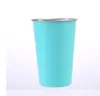 Tumbler tazze a parete singolo in acciaio inossidabile 17 once/500 ml tazza di tazza di caffè tazza d'acqua Dimensioni complete riutilizzabili