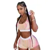 Mode Damen Bademode Brief Designer Bikini Anzug ärmellose Weste Tanks + Shorts 2-teilige Outfits schnell trocknender Badeanzug Sommer Strandmode XS-XL Selbstkultivierung