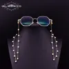 GLSEEVO, perlas blancas naturales, cadenas para anteojos, soporte para colgar en el cuello, joyería Vintage, no incluye anteojos GH0012 W220422