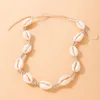 2022 new Bohemian Gold Shell Chain Choker Necklace for Women Handmade Rope Alloy Metal Adjustable Jewelry Accessories Collar