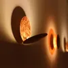 Wandlamp Creatieve maan Eclipse Aisle Lichte gang Bed Bedide Living Round Round Goud koperen LED SCONCE SLAAPKAMER Decorwall