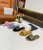 Women Summer Slippers lady bench shoes Stylish comfortable female flat mental buckle genuine leather wear-resisting non slip versatile sandals V70305