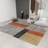 Tapetes nórdicos de luxo para sala estar lounge tapete grande área quarto tapete moderno decoração casa série laranja matscarpetscarpets