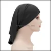 Beanie/Skl Caps Cappelli Cappelli Sciarpe Guanti Accessori moda Tinta unita Donna Ragazza Foulard Bandana Beanie Turbante H Dhsm1