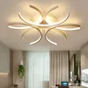 Modern 3C LED Tavan Işıkları Alüminyum Dalga Beyaz Yüzey Montajlı Luster Avize Aydınlatma Yatak Odası Yemek Oturma Odası için 110V-220V